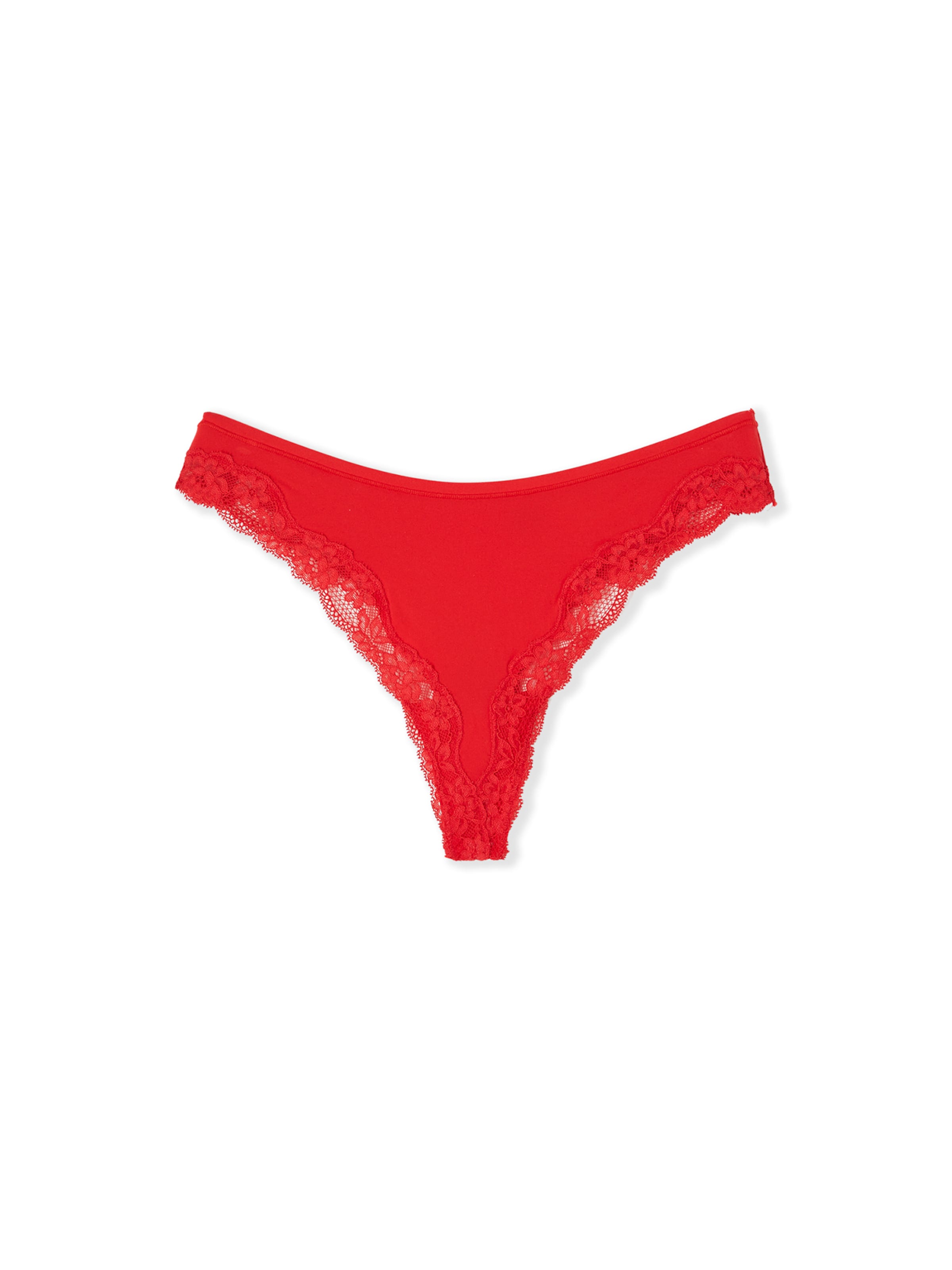 String 'Pure Soft Lace' di ETAM in rosso: frontale