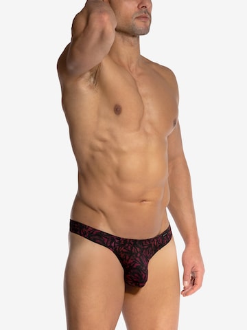 Slip ' RED2502 Ministring ' Olaf Benz en rouge : devant