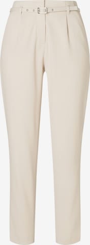 MORE & MORE Pleat-Front Pants in Beige: front