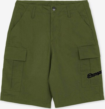 Regular Pantalon cargo Propaganda en vert : devant