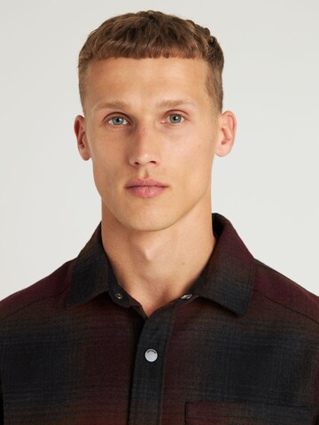 CHASIN' Regular Fit Hemd 'Axel Mick' in Rot