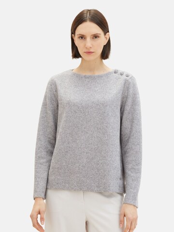 Pull-over TOM TAILOR en gris : devant