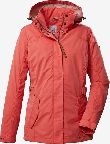 KILLTEC Outdoorjas in Rood: voorkant