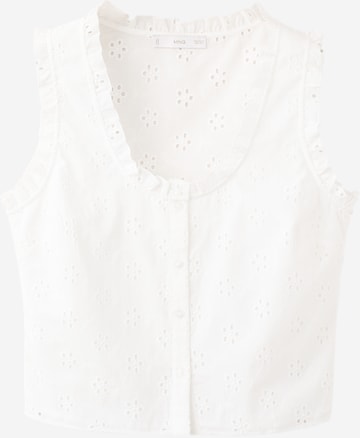 MANGO Bluza 'BROTUS' | bela barva: sprednja stran