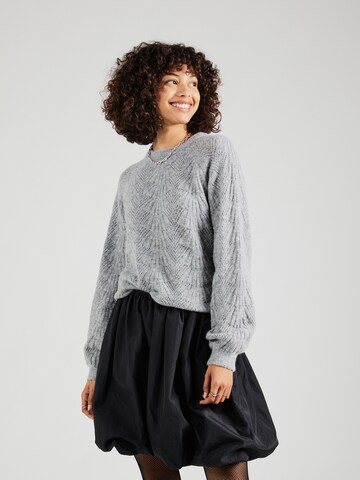 OBJECT Sweater 'OBJFLORA' in Grey: front