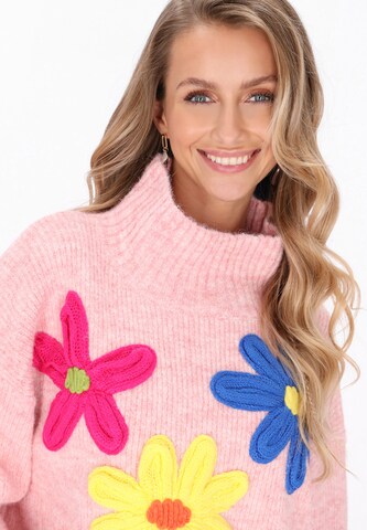 IZIA Trui 'Fashion Look' in Roze