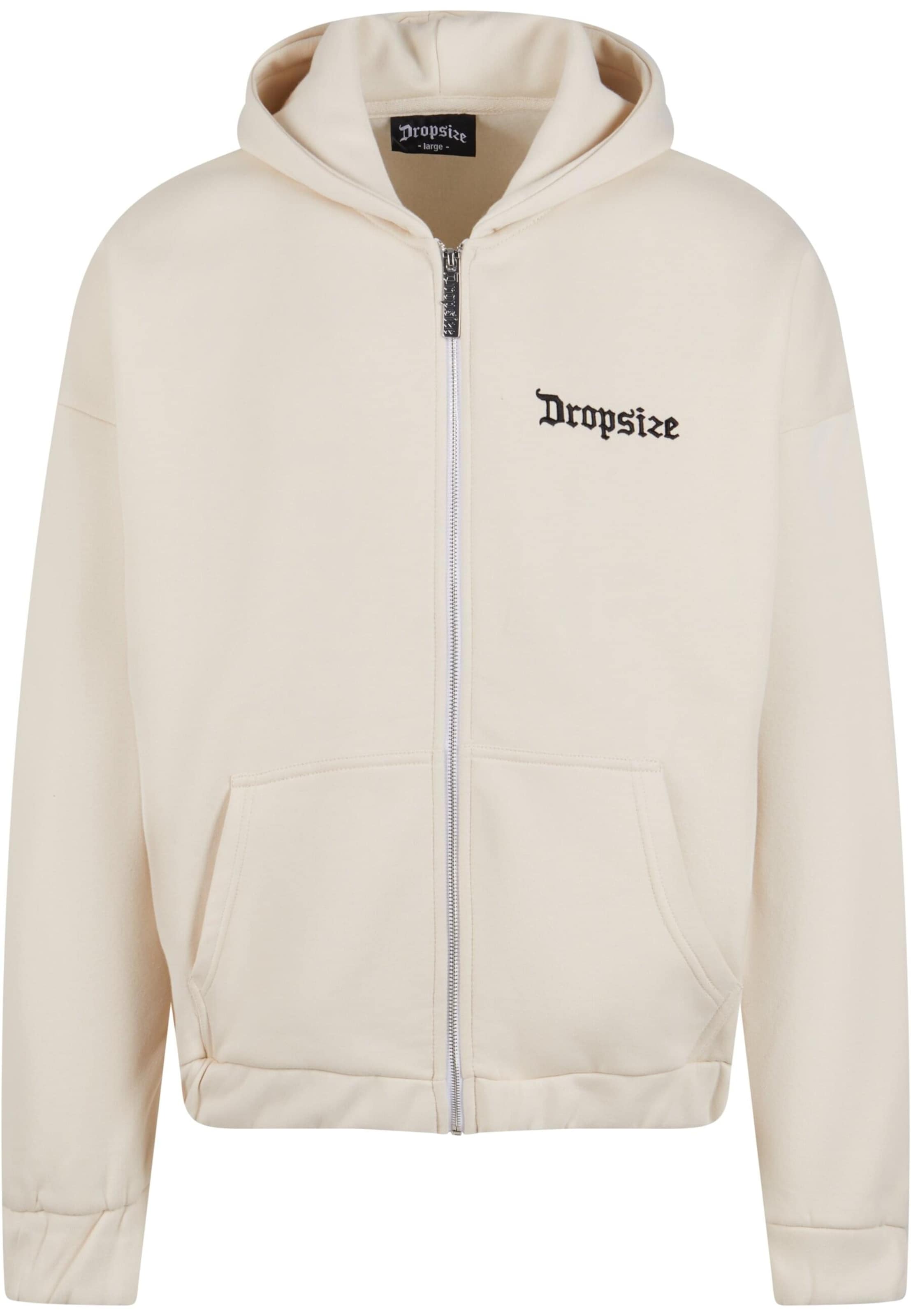 Dropsize Sweat jacket in Beige: front