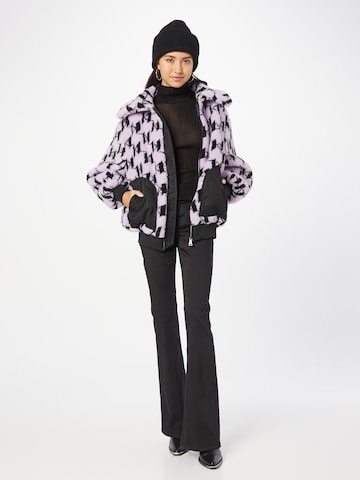 Karl Lagerfeld Prehodna jakna | vijolična barva