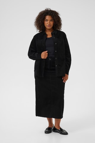 KAFFE CURVE Shirt 'Kirstin' in Zwart