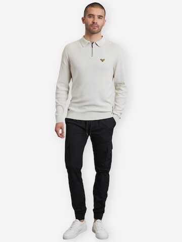 Threadbare Slimfit lange Cargohose 'Prince' in Schwarz: Vorderseite