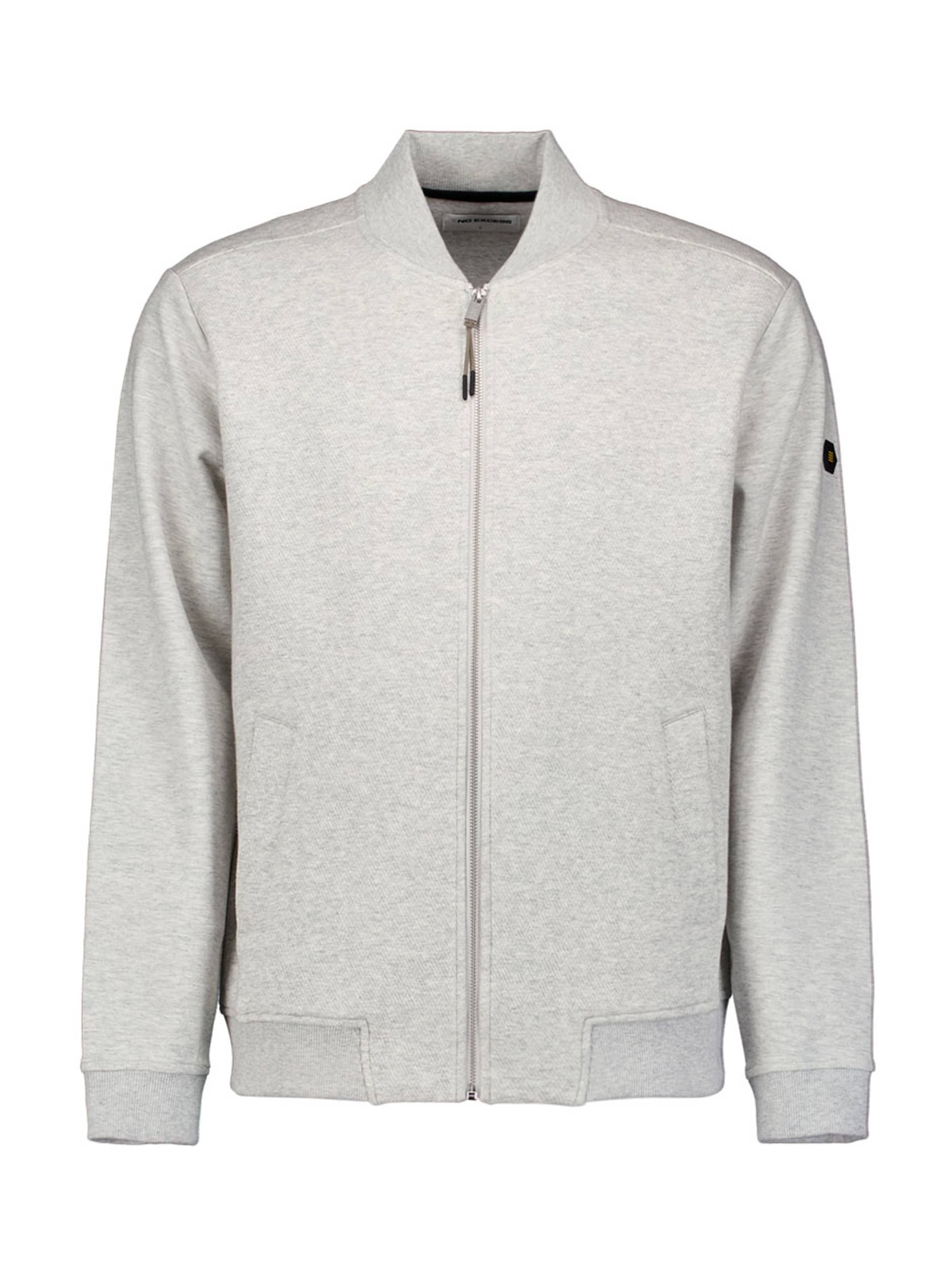 Veste de survêtement No Excess en gris : devant