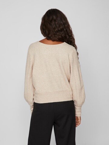 VILA Sweater 'BEDA' in Brown