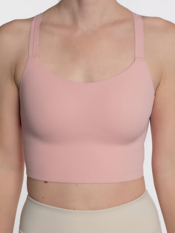 mymotus Sport bh 'mymotus®, performance bra, strong support, FB132' in Roze: voorkant