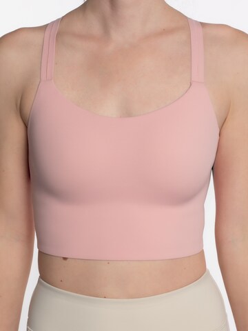 mymotus High Support Sport-BH 'Mymotus Ladies Crop Bra Jet Black FB132'‌‌‌‌‌‌‌‌‌ in Pink: Vorderseite