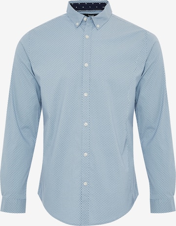 Threadbare Regular Fit Hemd 'Trim' in Blau: Vorderseite