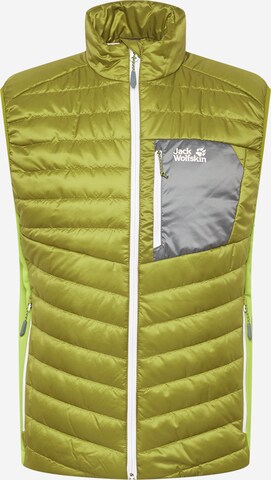 JACK WOLFSKIN Sports Vest 'Routeburn' in Green: front