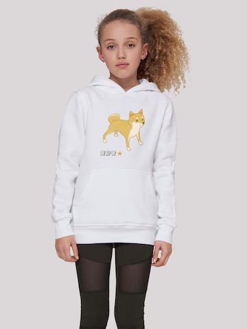 F4NT4STIC Sweatshirt 'Shiba Inu Hund' in Wit: voorkant