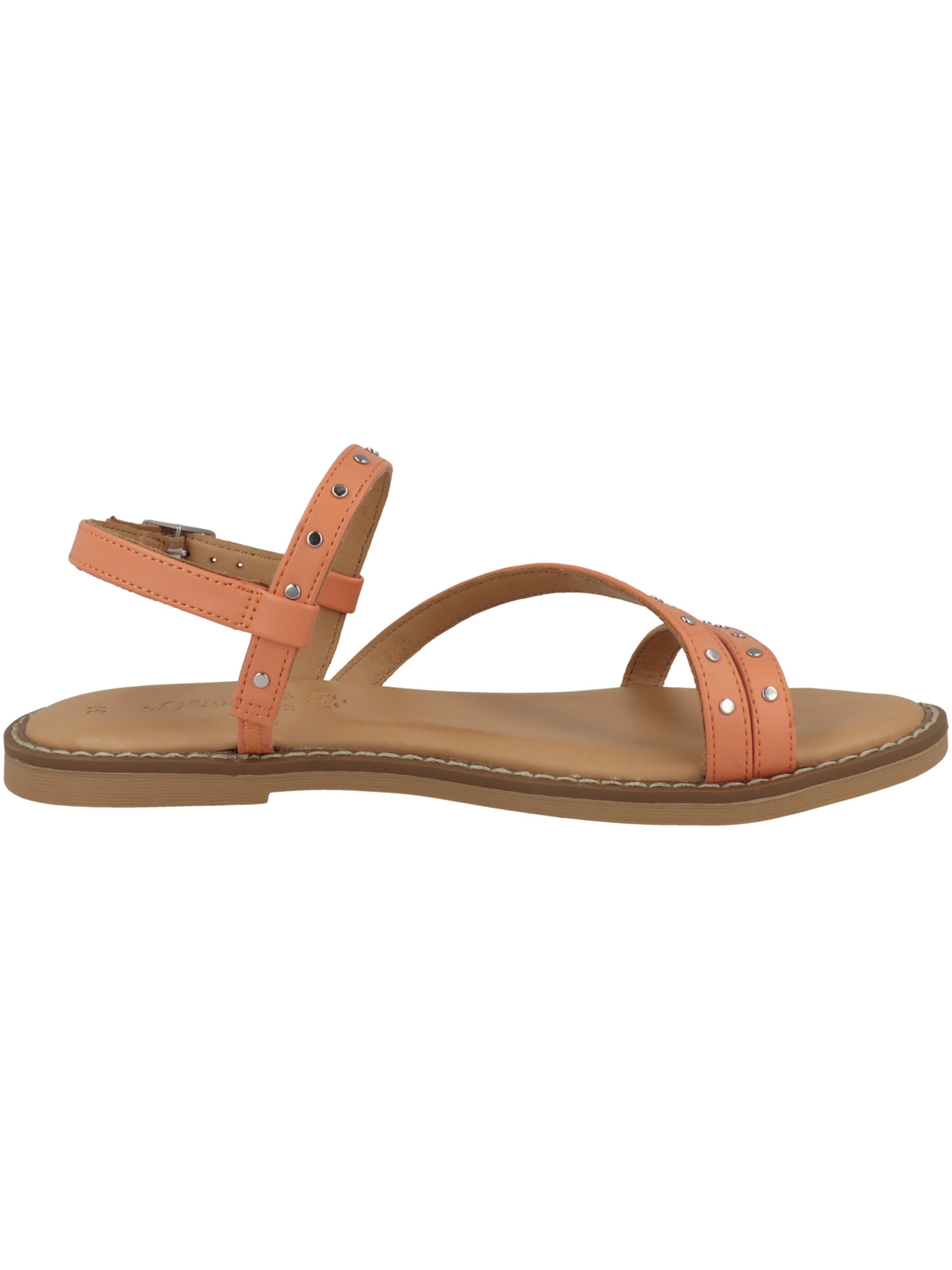 s.Oliver Strap Sandals in Orange