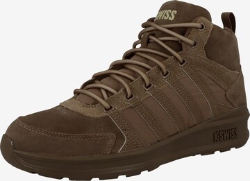 K-SWISS High-Top Sneakers 'Vista' in Brown: front