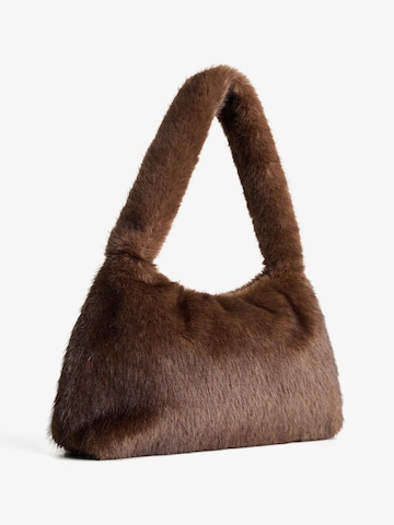 Bershka Taška přes rameno – hnědá