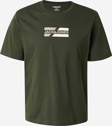 JACK & JONES Shirt 'JJECorp' in Green: front