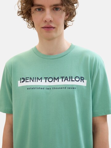 Maglietta di TOM TAILOR DENIM in verde