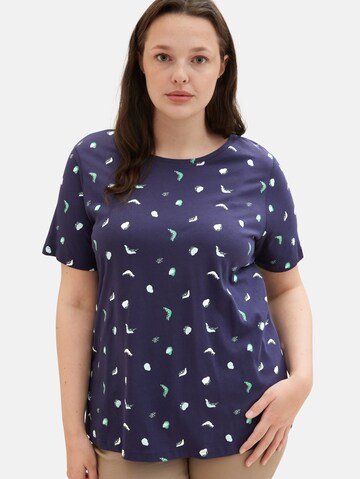 T-shirt Tom Tailor Women + en bleu