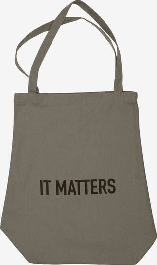The Organic Company Shopper 'It Matters Bag' (GOTS) in sand / schwarz, Produktansicht