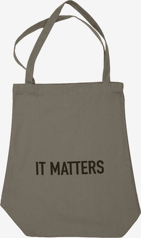 The Organic Company Shopper 'It Matters Bag' (GOTS) in Grau: predná strana