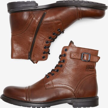 JACK & JONES Veterboots 'SHELBY' in Bruin