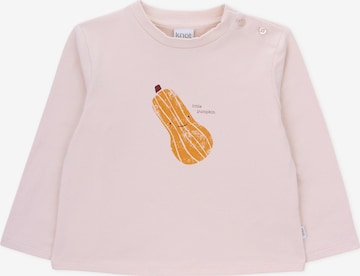 T-Shirt 'Pumpkin Baby' KNOT en rose : devant