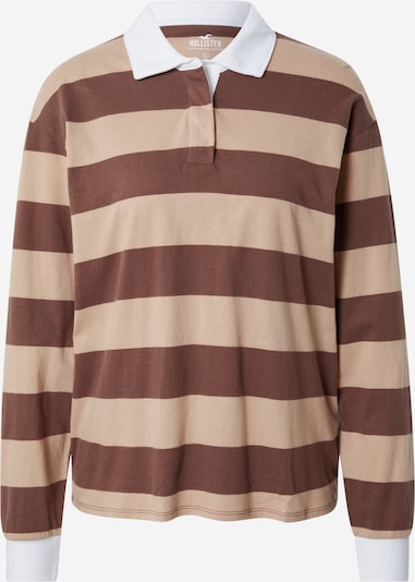 HOLLISTER Shirt in Brown / Light brown / White, Item view