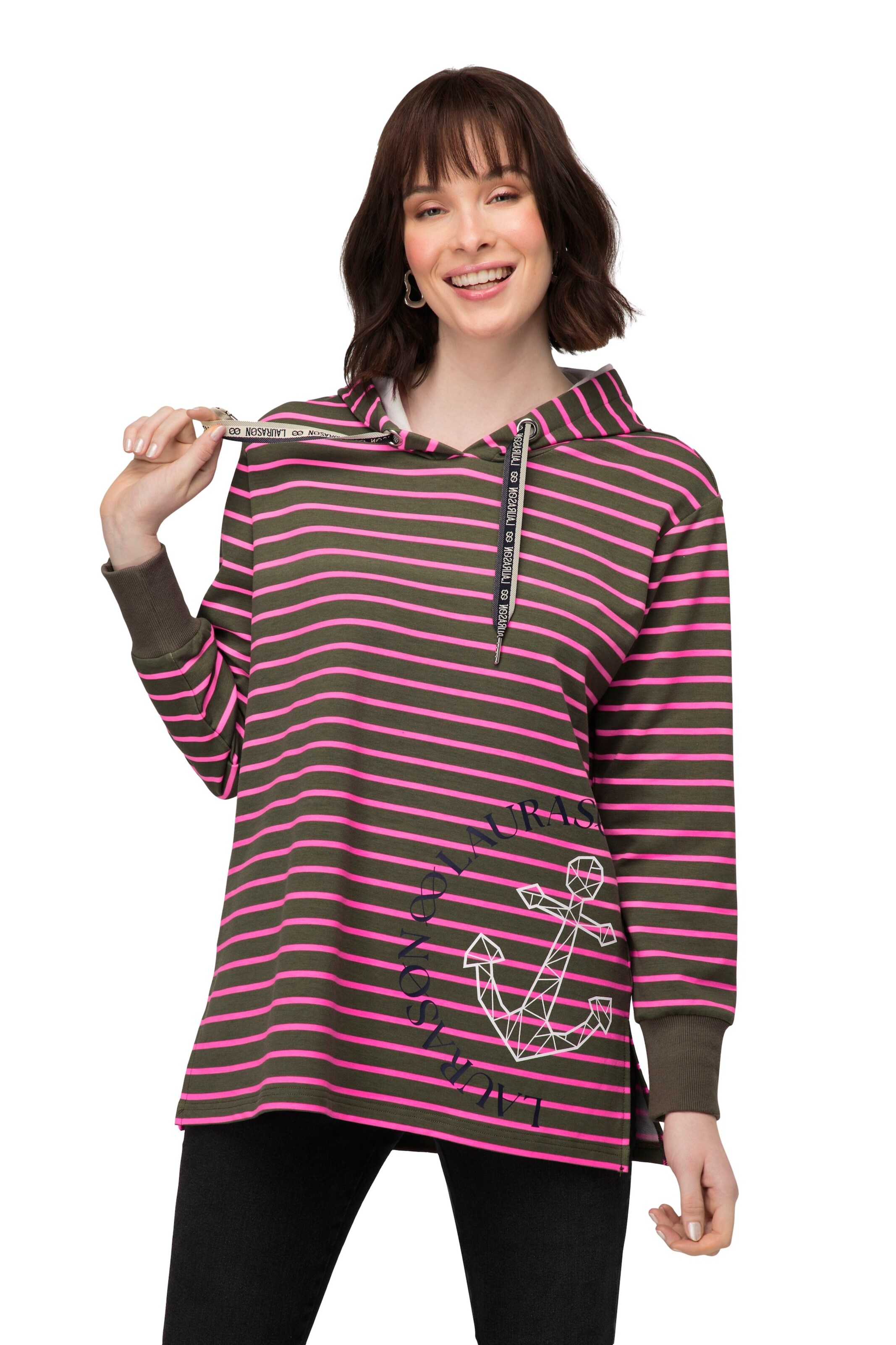 LAURASØN Sweatshirt in Pink: front