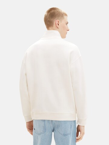 Sweat-shirt TOM TAILOR DENIM en blanc