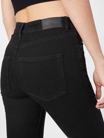 Monki - Skinny Calças de ganga em preto