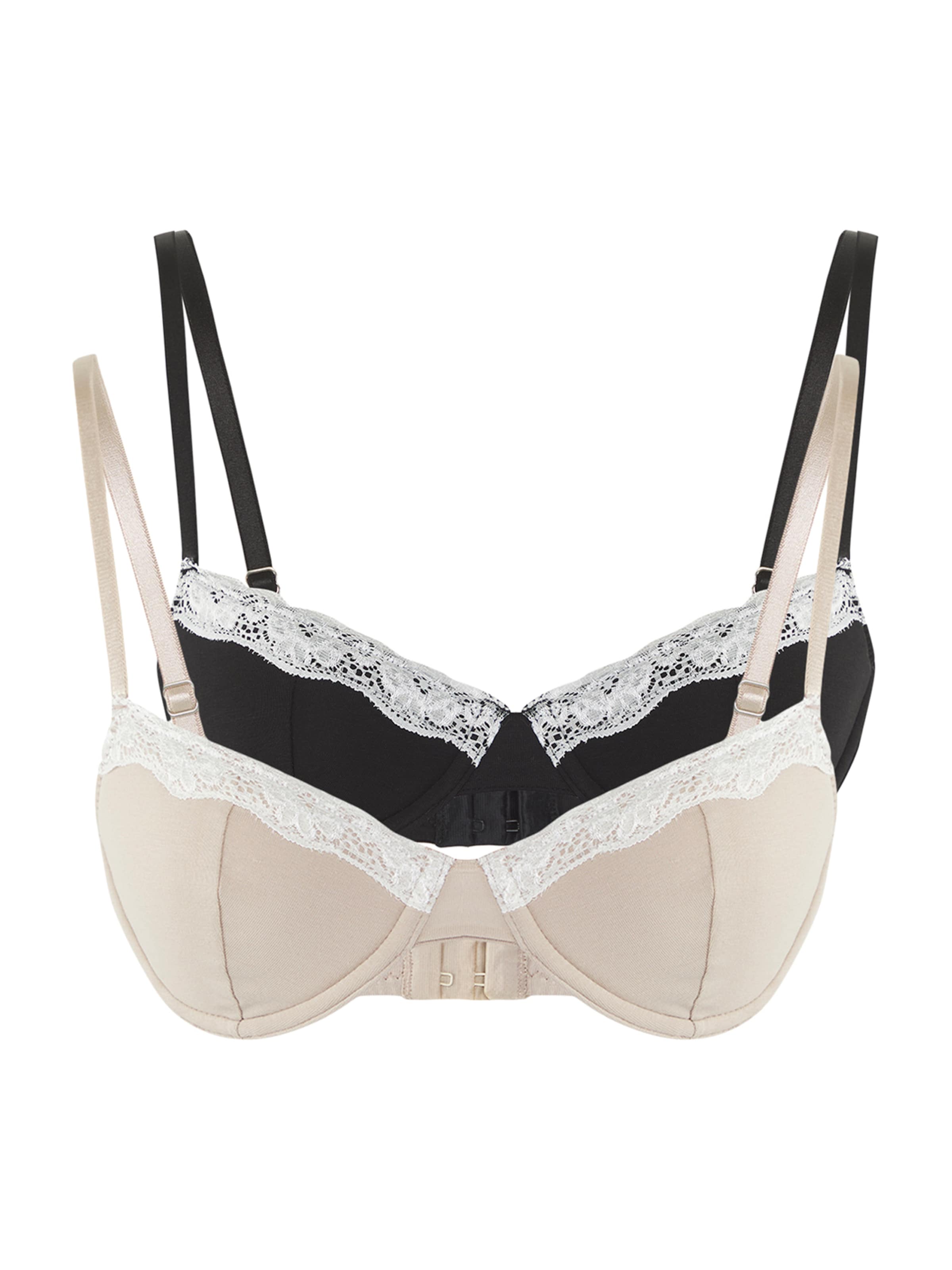 Trendyol Push-up BH i beige: forside