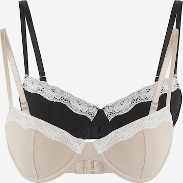 Trendyol Push-up Rintaliivi värissä beige: etupuoli