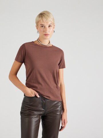 T-shirt 'GAMIPY' AMERICAN VINTAGE en marron : devant