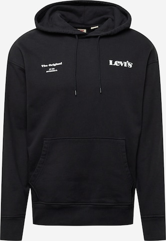 LEVI'S ® Regular fit Sweatshirt 'Relaxed Graphic Hoodie' in Black: front