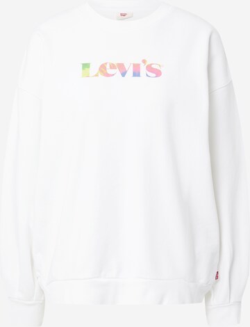 LEVI'S ® Sweatshirt 'Graphic Pai Crew Premium Mv Logo Fill Wh' in Weiß: predná strana