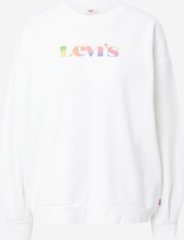 LEVI'S ® Sweatshirt 'Graphic Pai Crew Premium Mv Logo Fill Wh' in White: front