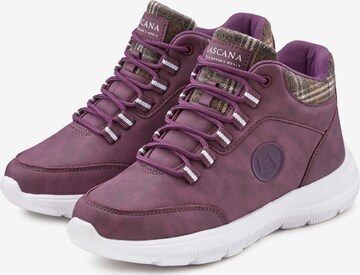 LASCANA High-Top Sneakers in Purple