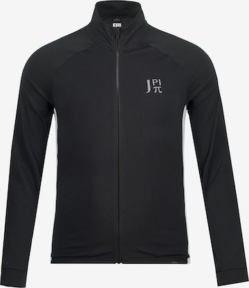 JAY-PI Zip-Up Hoodie in Black: front