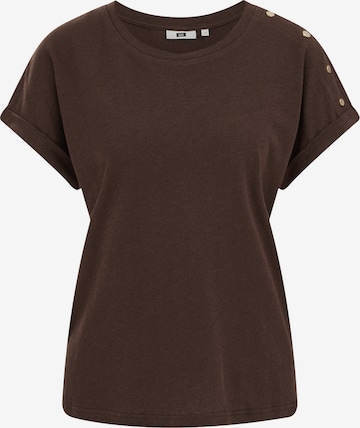 Tricou de la WE Fashion pe maro: față