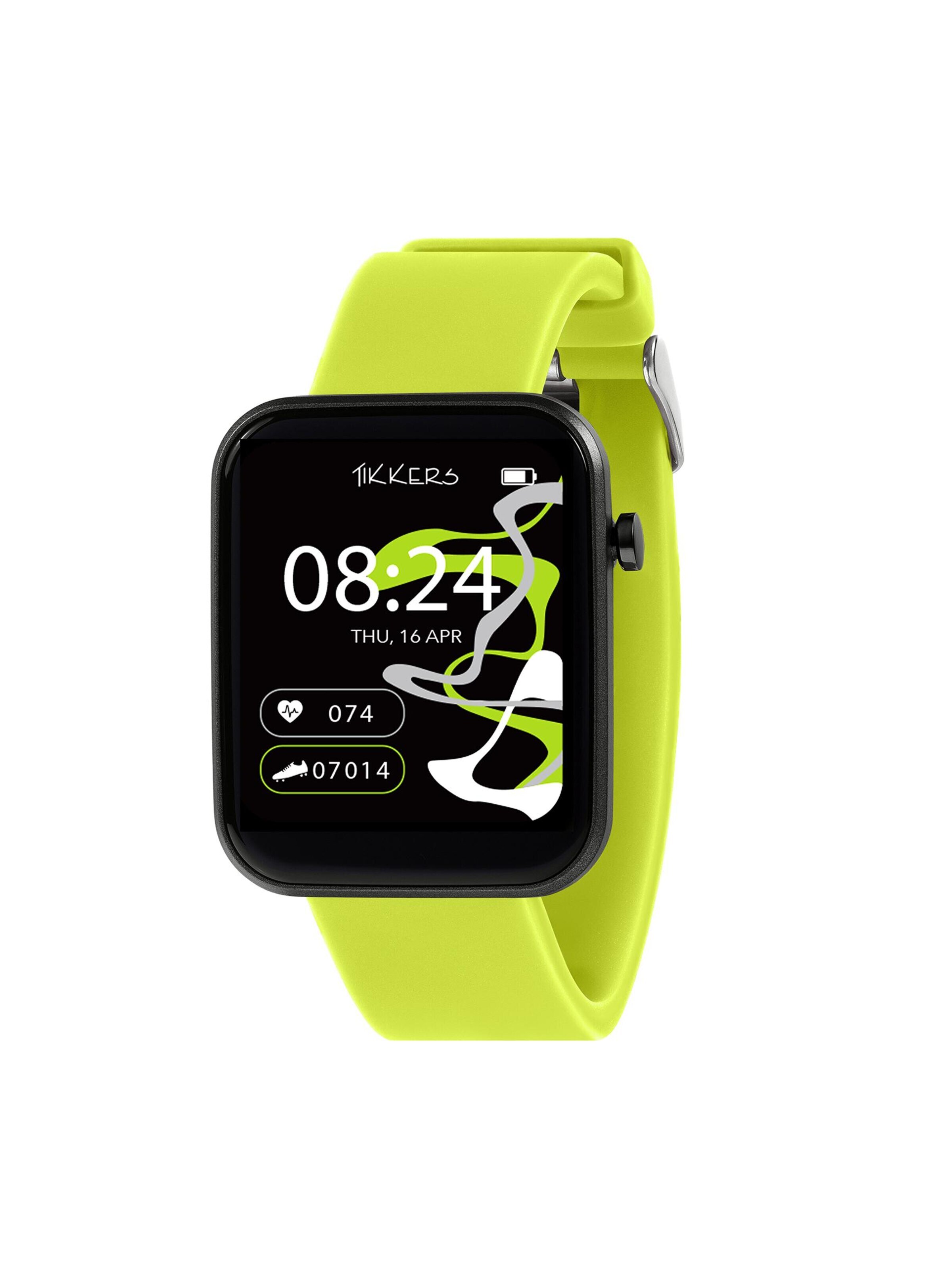 Montre 'Tikkers Smart Watch Serie 13 Silikonband' Tikkers en vert : devant