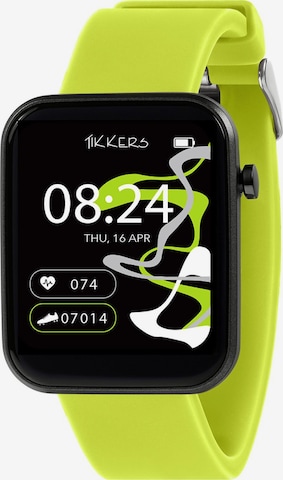 Montre 'Tikkers Smart Watch Serie 13 Silikonband' Tikkers en vert : devant