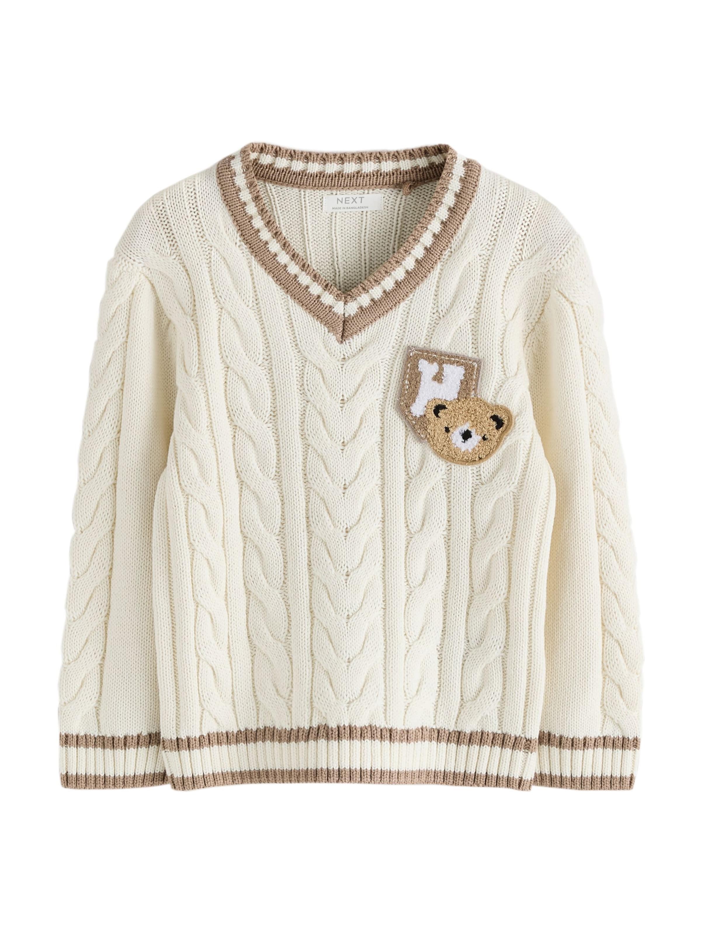 Next Trui in Beige: voorkant