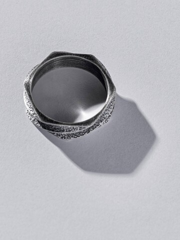 Bague 'TORNADO' REYTEL en argent : devant