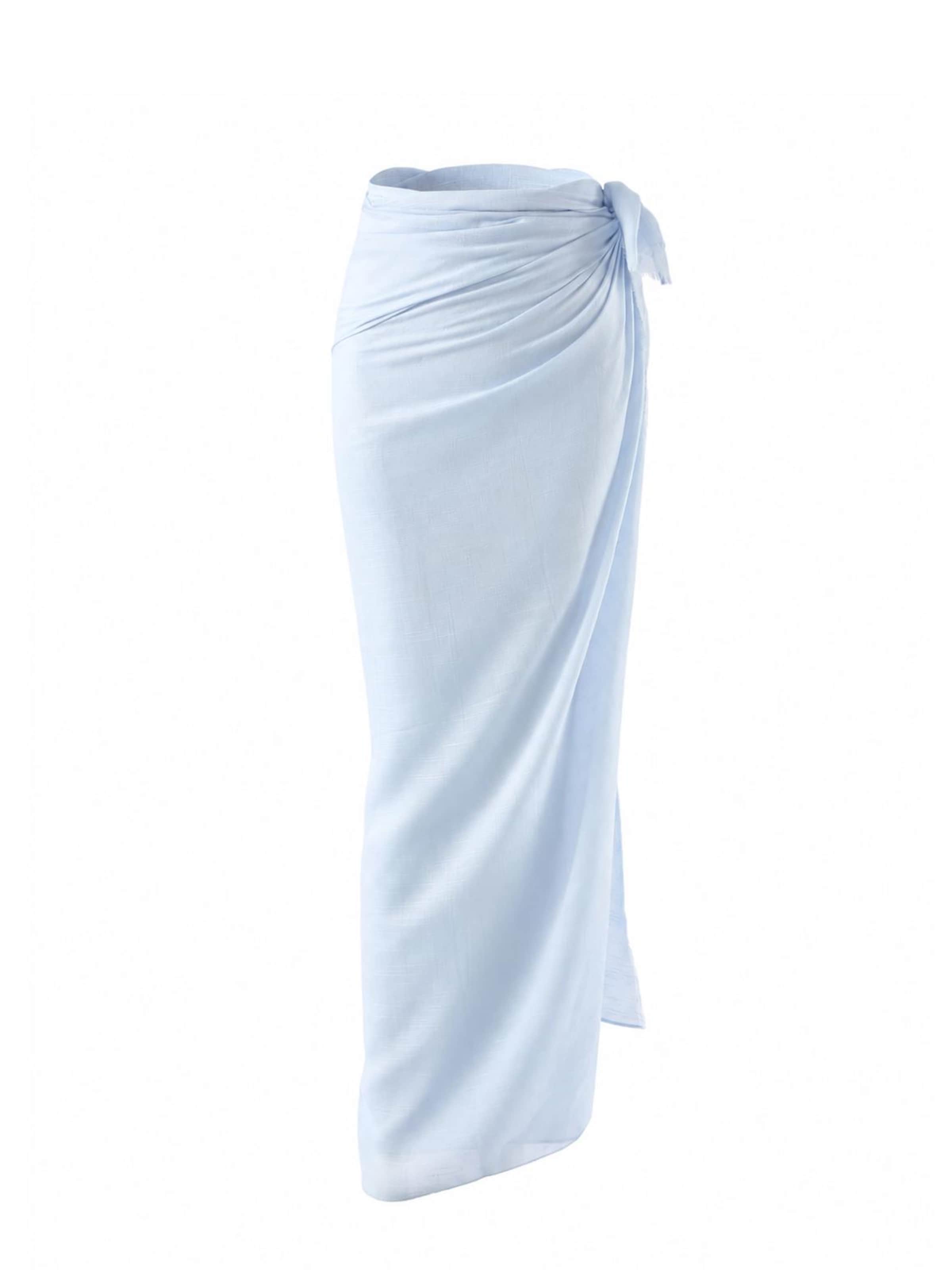 Emilie collection - Toalla de playa 'Pareo sarong viscose' en azul: frente