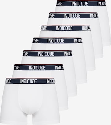 INDICODE JEANS Boxer shorts in White: front